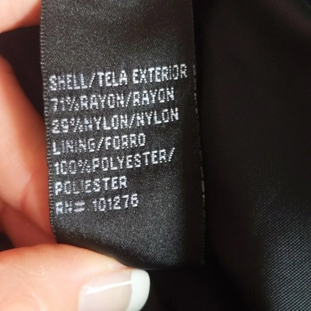 Nicole by Nicole Miller "Jungle Out" black pleated metallic NWT skirt 14 - Picture 9 of 9